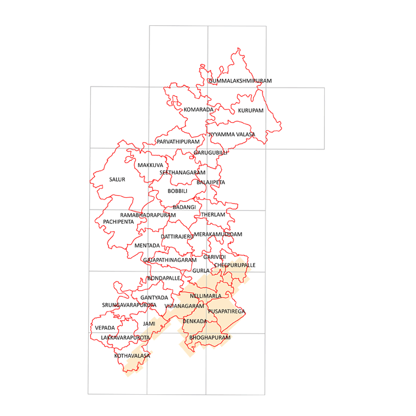 Storm surge inundation map for cyclone with wind speed